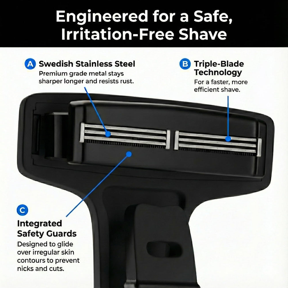 Bearback grooming system compatibility enables a full self-care routine.