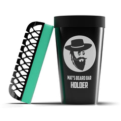 BEARD BAR holder-pro-v2 display keeps the counter neat during grooming