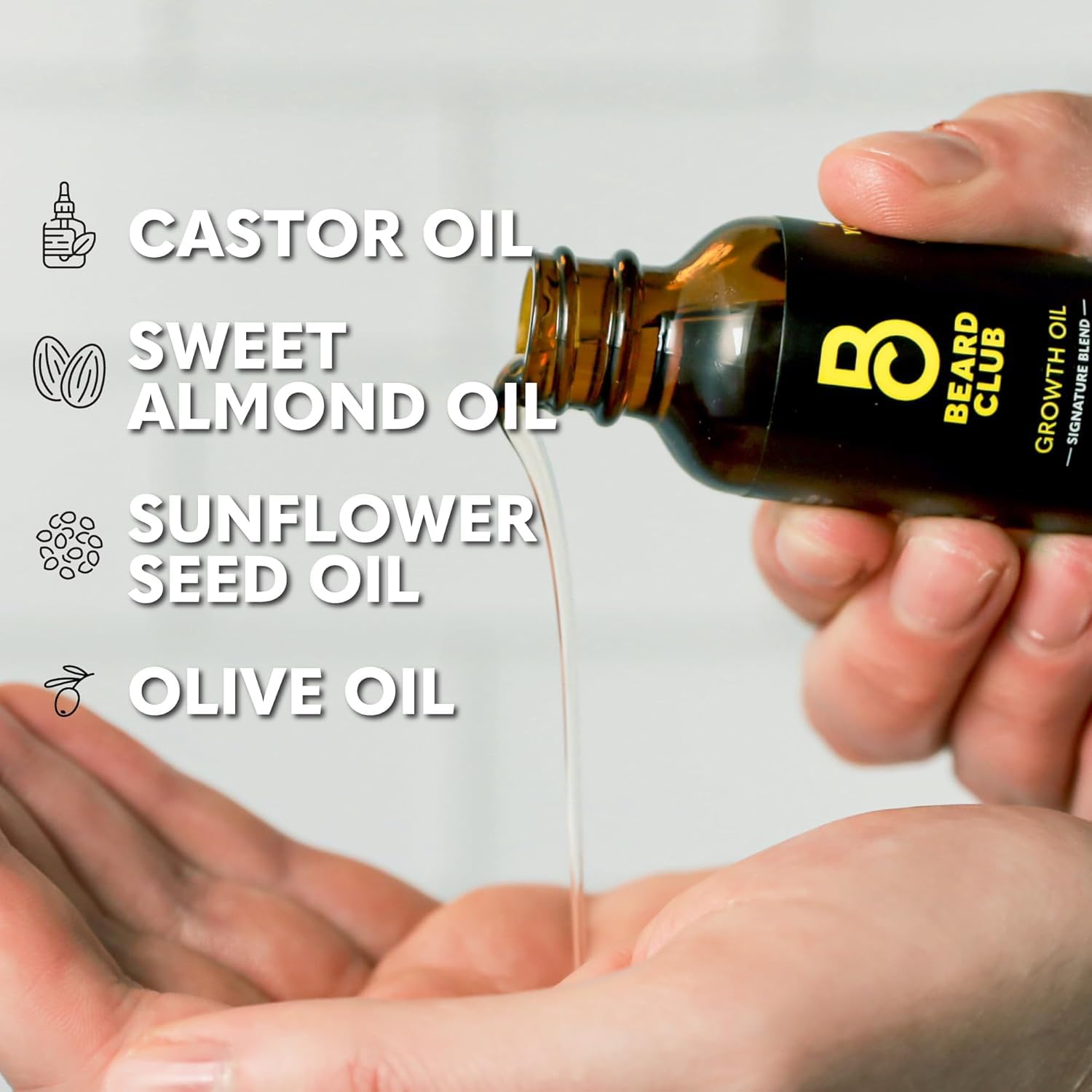 The Beard Club oil blends cedar and avocado for nourishing facial hair
