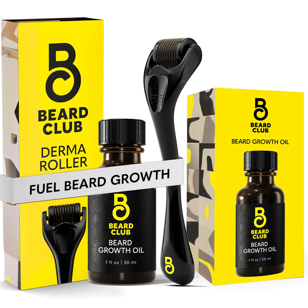 The Beard Club derma roller 540 needles close-up for skin refreshment