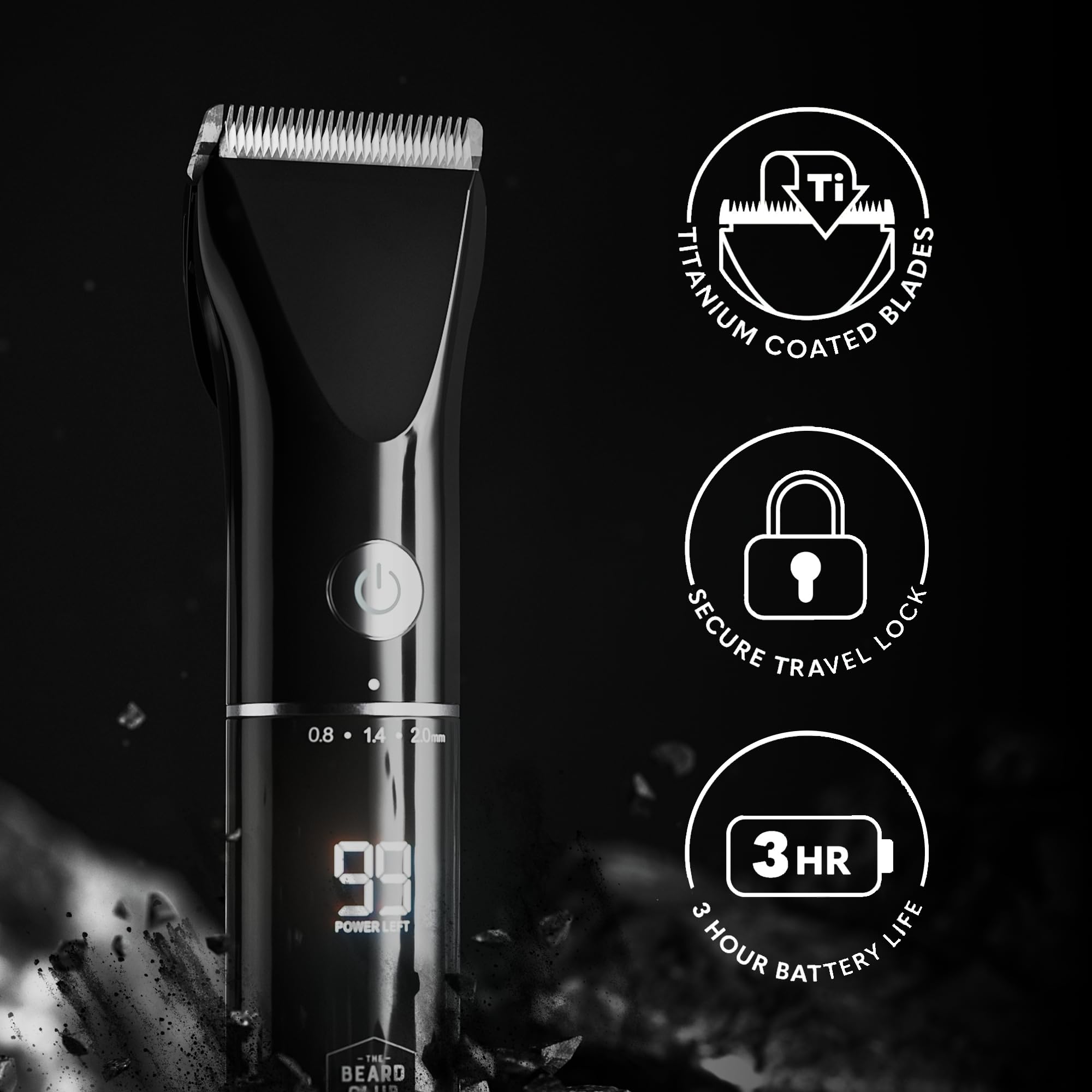 The Beard Club grooming kit brush earns effortless styling and detangling on busy mornings.