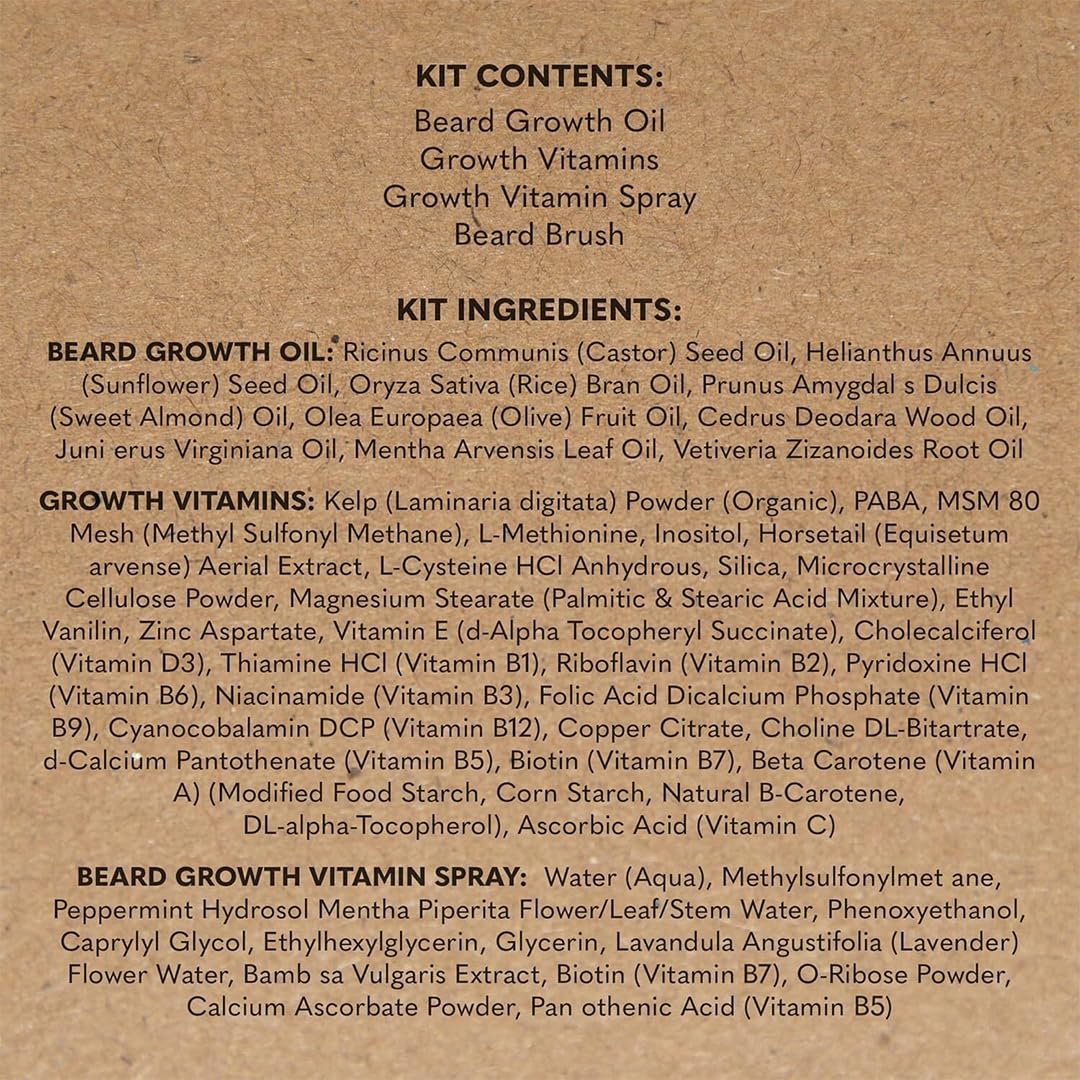 The Beard Club Premium Growth Routine set is displayed for a complete grooming ritual.