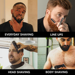 Beard Club premium shaving gel sativa-seed-oil provides moisturization without clogging razors