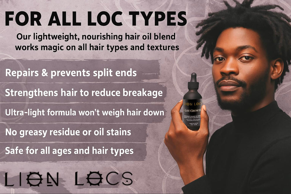 Beard Gains Lion Locs dreadlock application demonstrates lightweight styling.