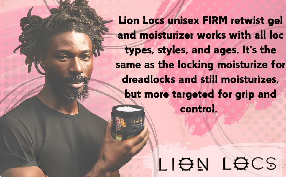 Beard Gains Lion Locs frizz-free look after drying demonstrates defined, polished locs.