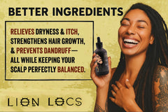 Beard Gains Lion Locs growth ingredients closeup shows natural nutrients.