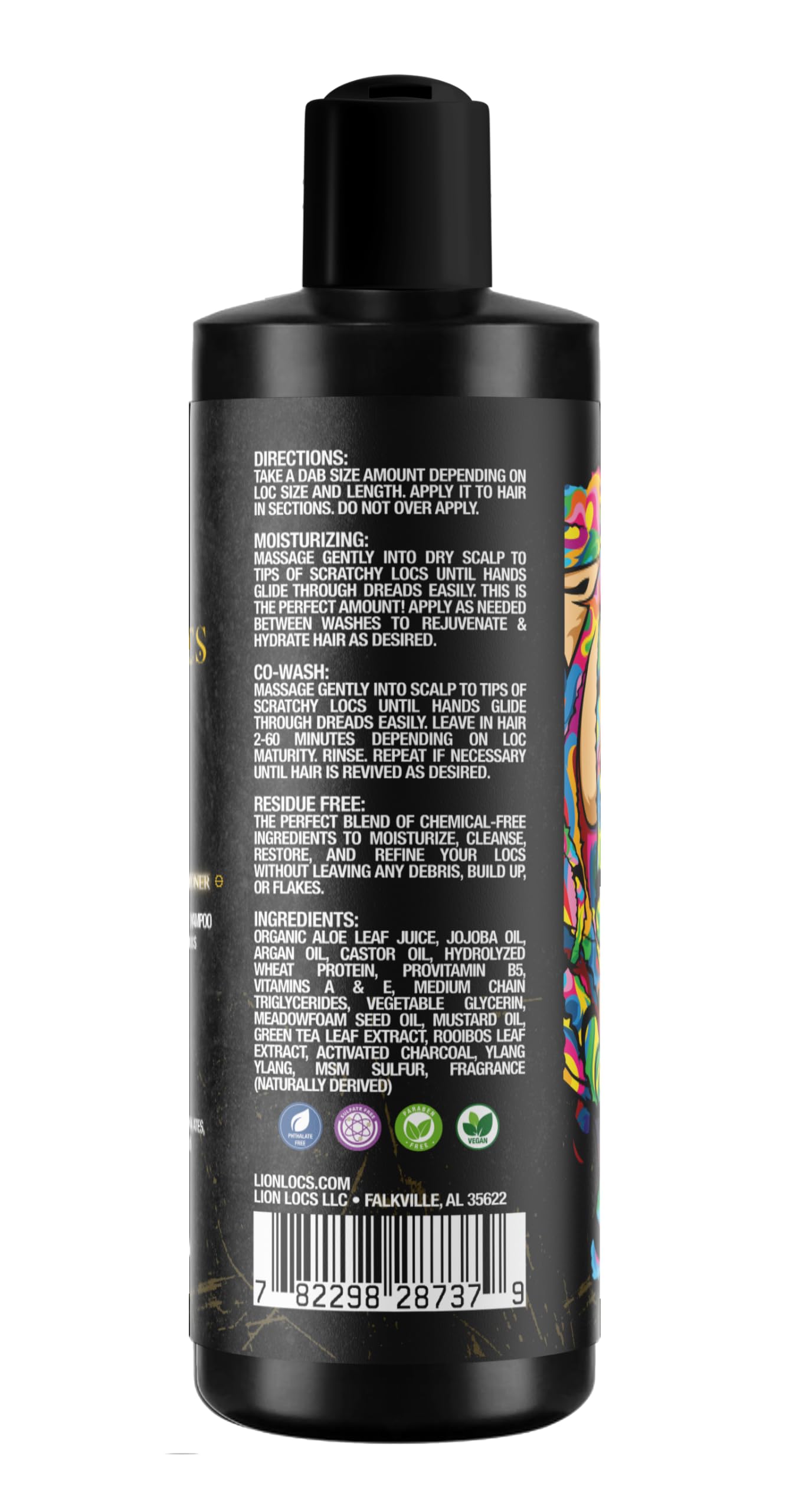 Beard Gains Lion Locs apto para todo tipo de cabello y uso fácil.