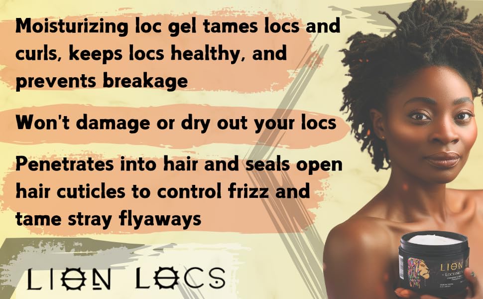 Beard Gains Lion Locs wet-hair shot highlights hydrating prep before styling.
