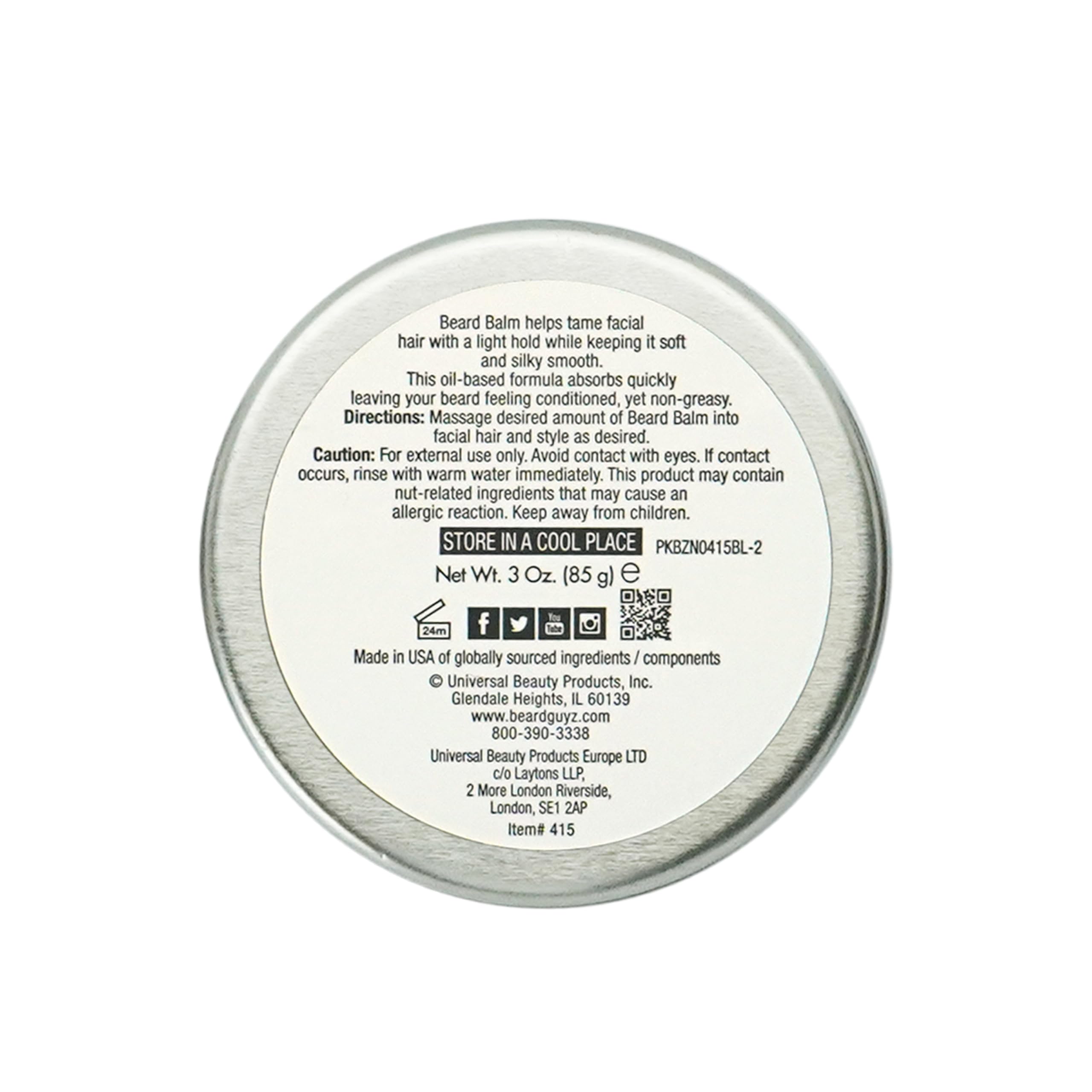 Beard Guyz Beard Balm hands applying shot demonstrates easy daily styling and frizz control.