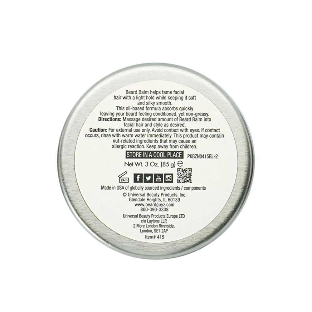 Beard Guyz Beard Balm hands applying shot demonstrates easy daily styling and frizz control.