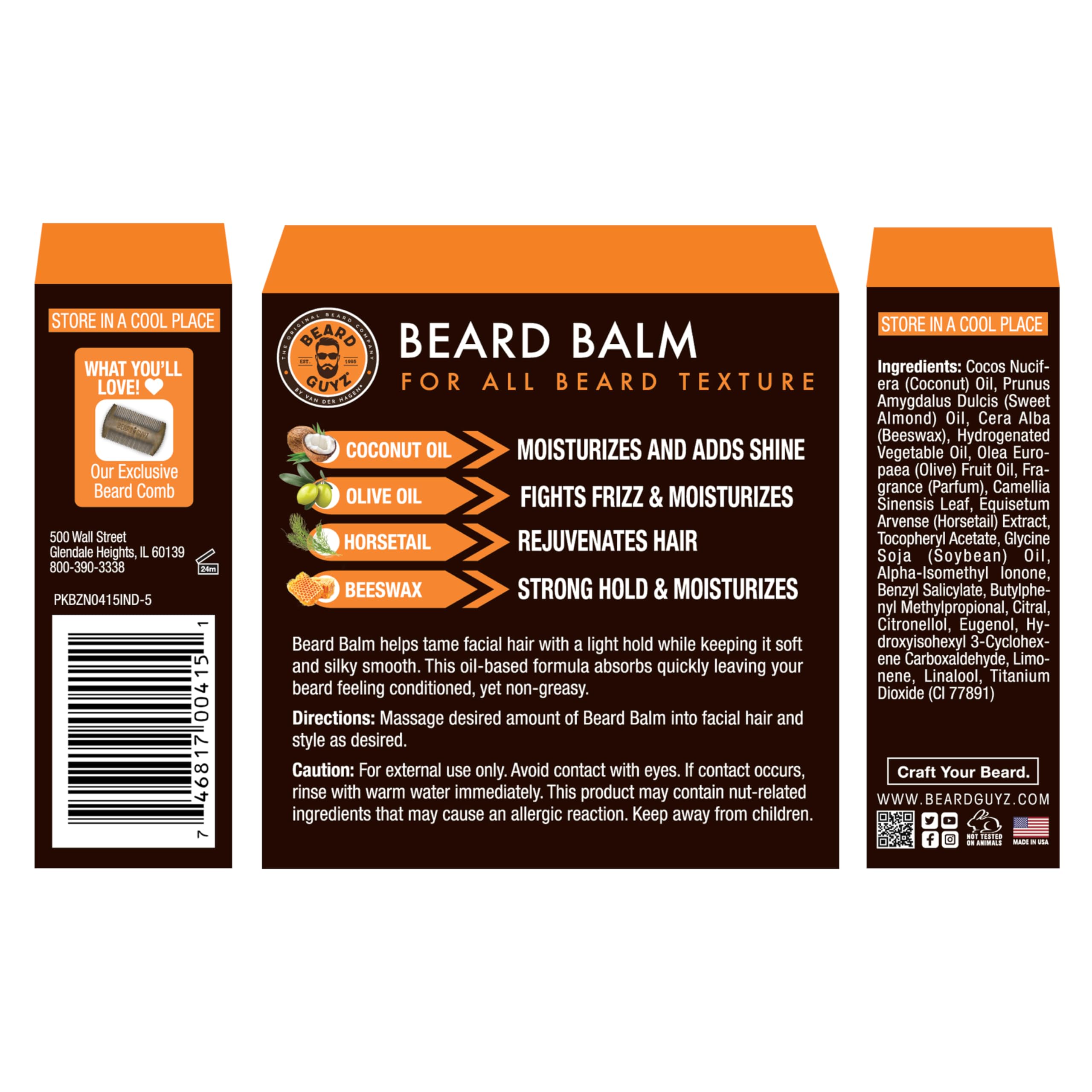 Beard Guyz Beard Balm smooth beard texture shows a polished, frizz-free look after use.