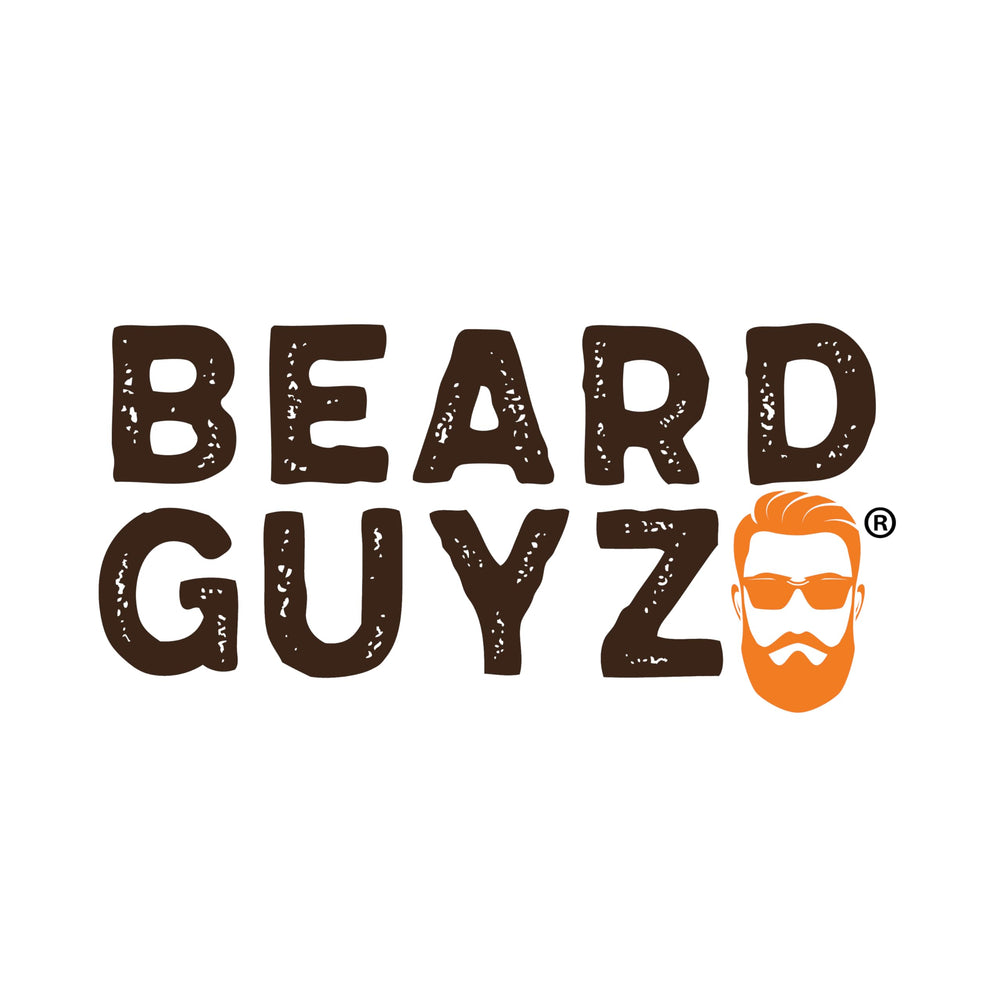Beard Guyz 8hour hold closeup shows long lasting control for beard and hair.
