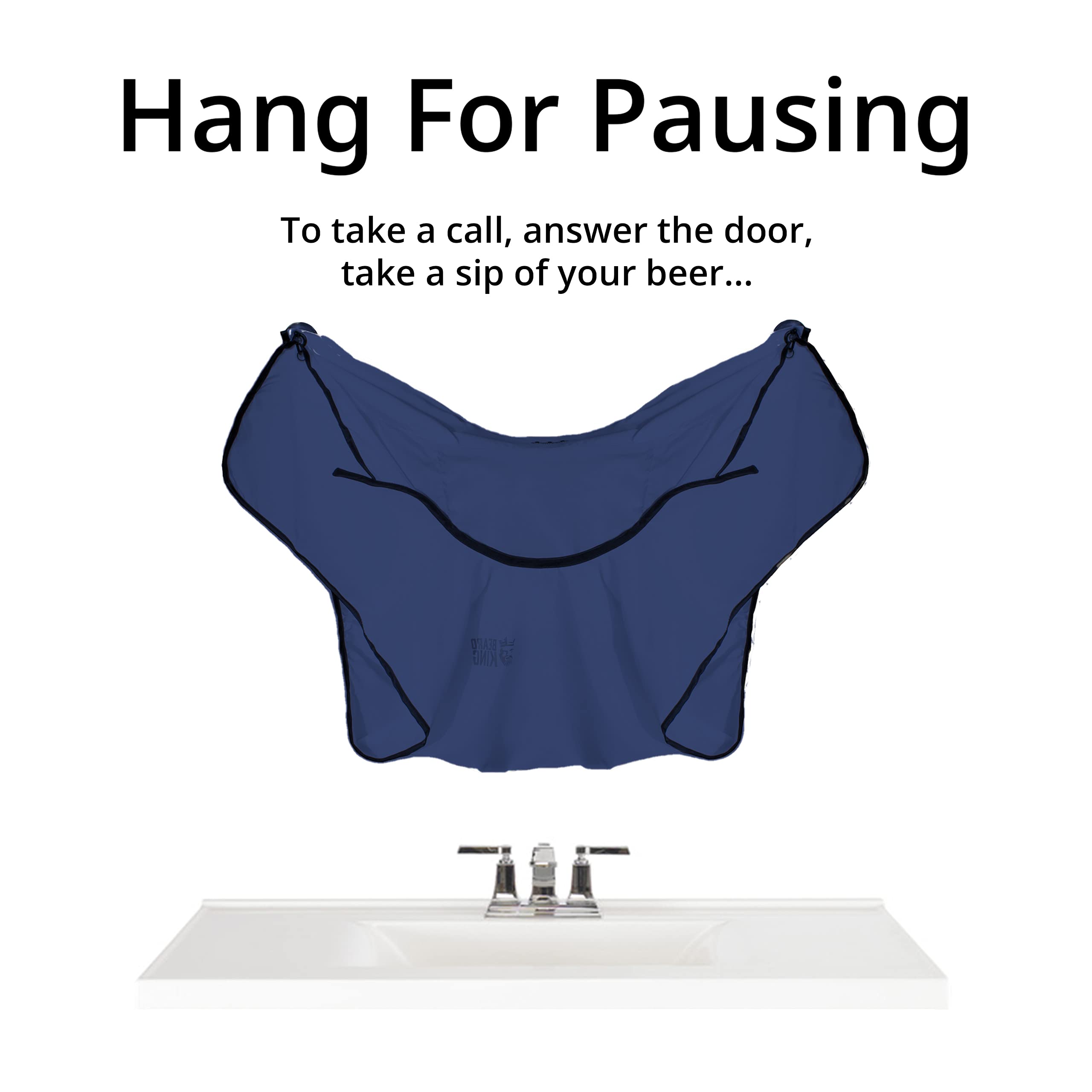 BEARD KING beard bib-apron protects shoulders and chest during shaving