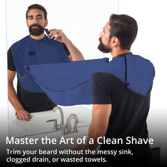 BEARD KING beard bib apron suction cups hold steady during grooming