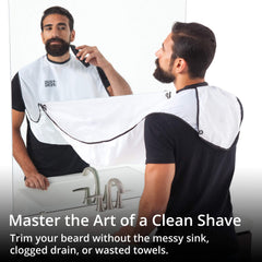 Beard King beard bib apron catches hair and protects your sink