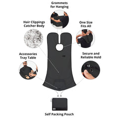 BEARD KING Shark Tank original apron proves easy, mess-free grooming