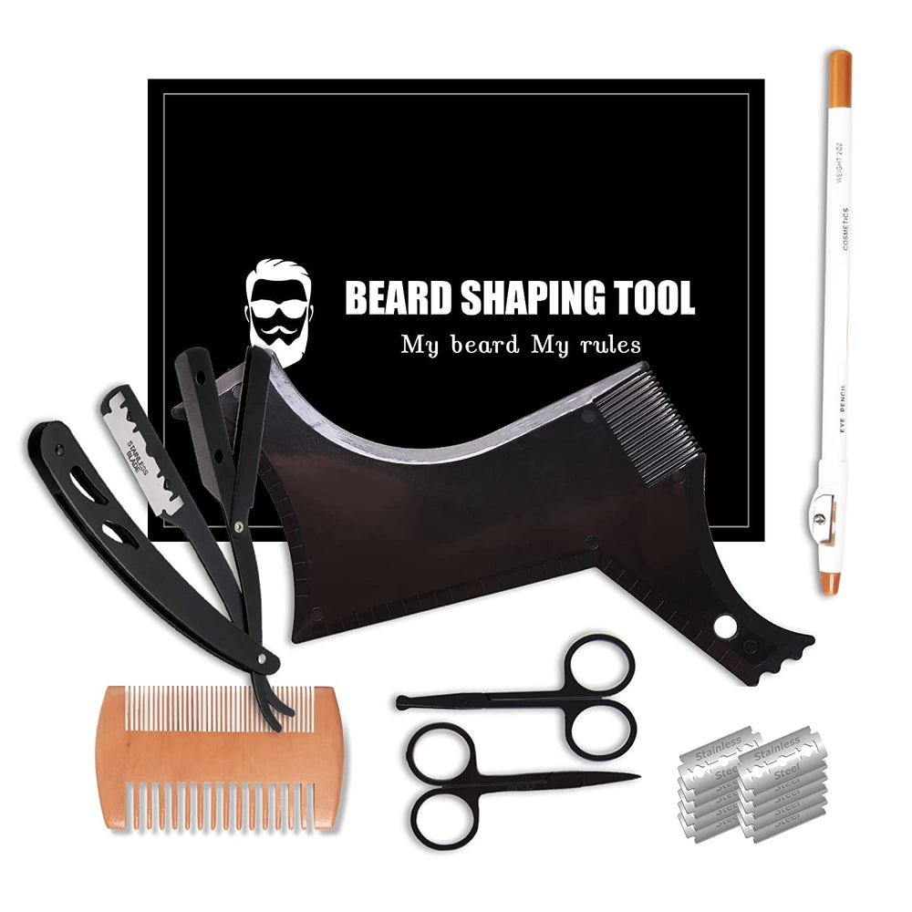 Beard Kit Pro beard shaper guides precise beard edges for clean lines