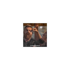 Beard Struggle Day Liquid Tonic Viking Storm application shot shows quick absorption.
