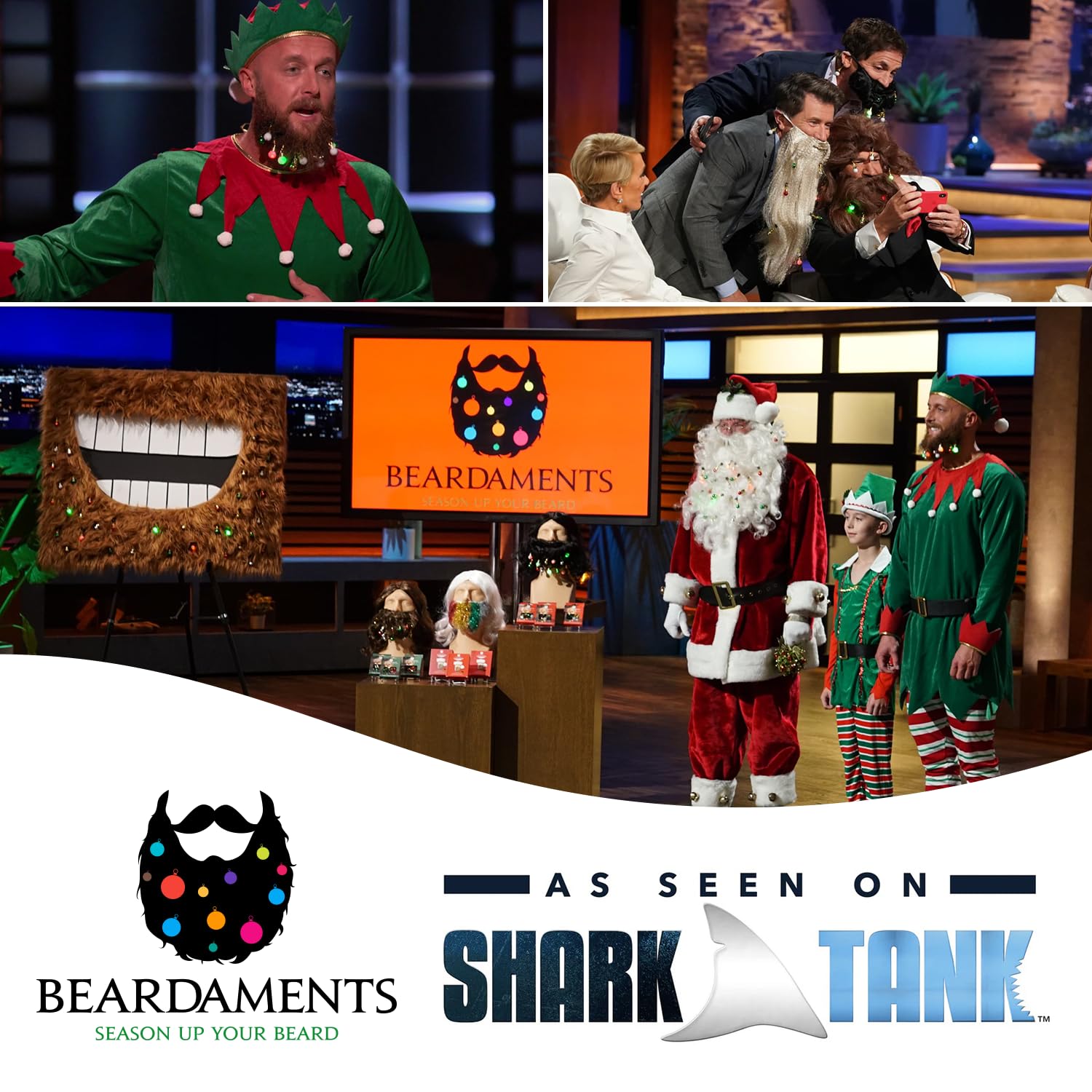Beardaments Glitterbeard Kit packaging showcases four-color festival kit.