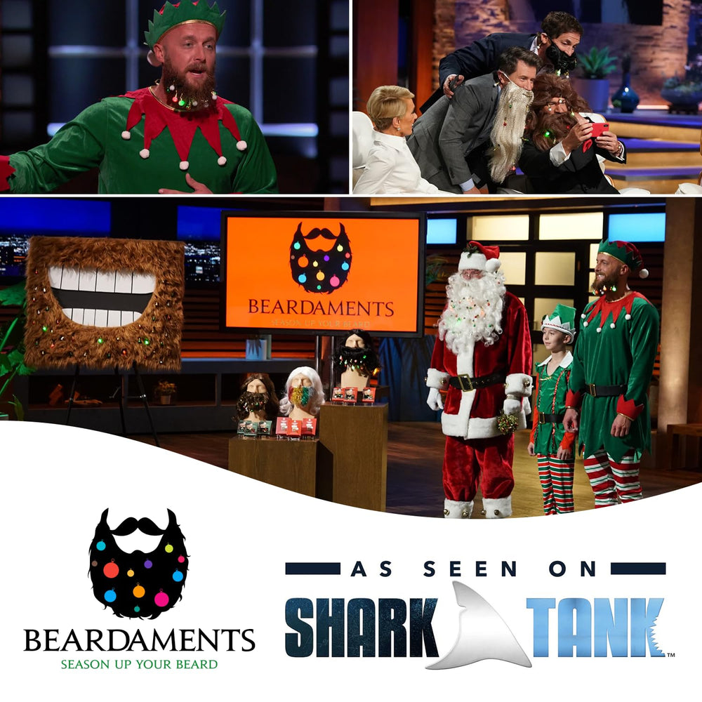 Beardaments Glitterbeard Kit packaging showcases four-color festival kit.