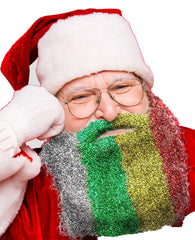 Beardaments Glitterbeard Kit shows red, green, silver, gold for festive sparkle.