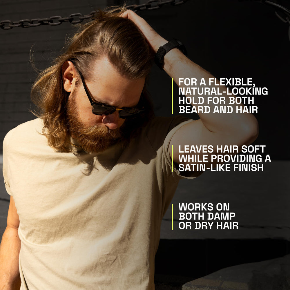Beardbrand Pearl Snap scent with teakwood, rosemary, and citrus notes.