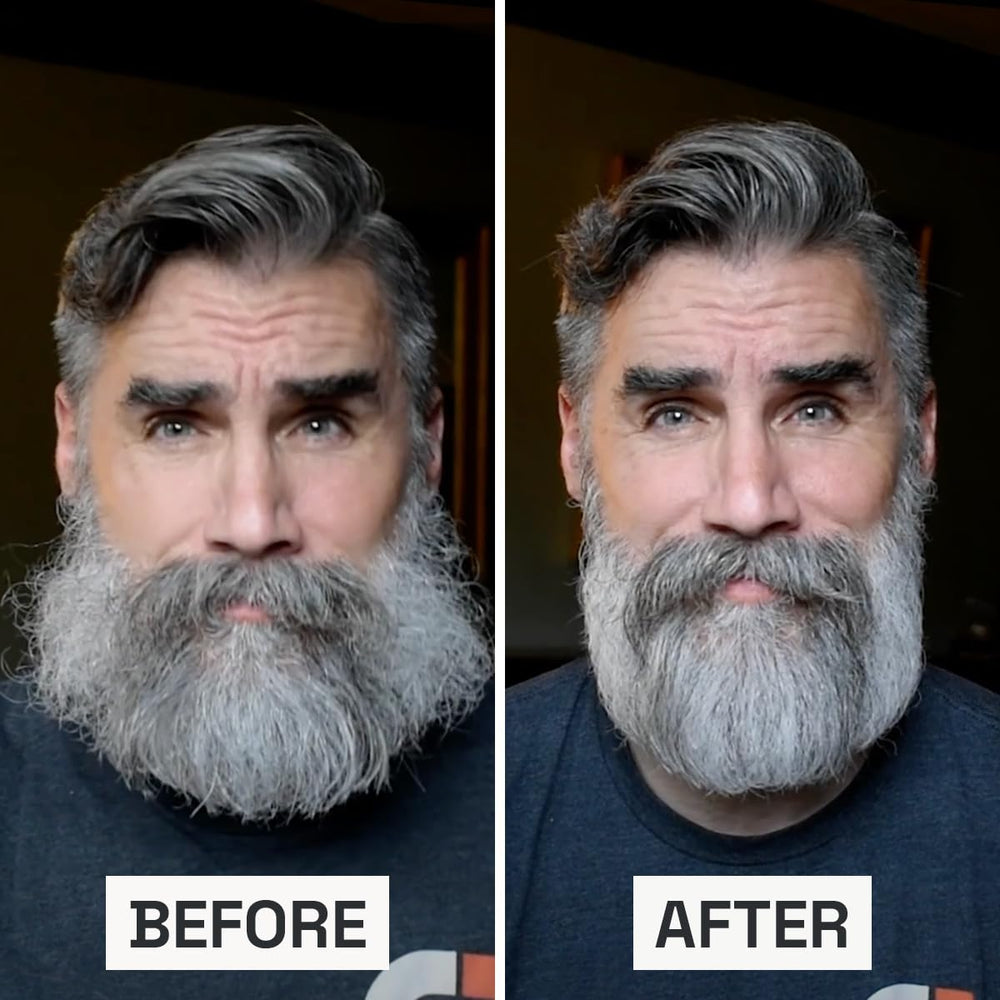 Beardbrand Sea Salt Spray results with sun-kissed waves and casual styling.