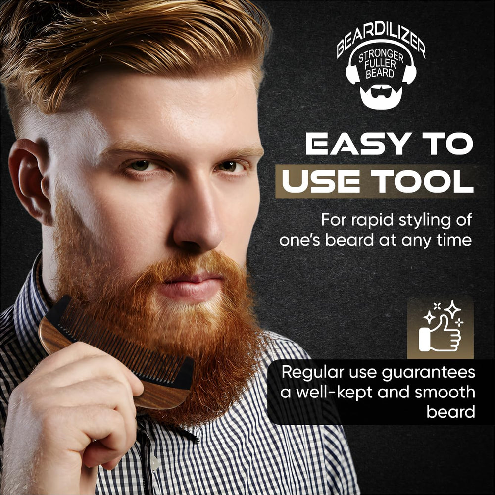 Beardilizer Premium Beard Comb dual teeth for versatile styling