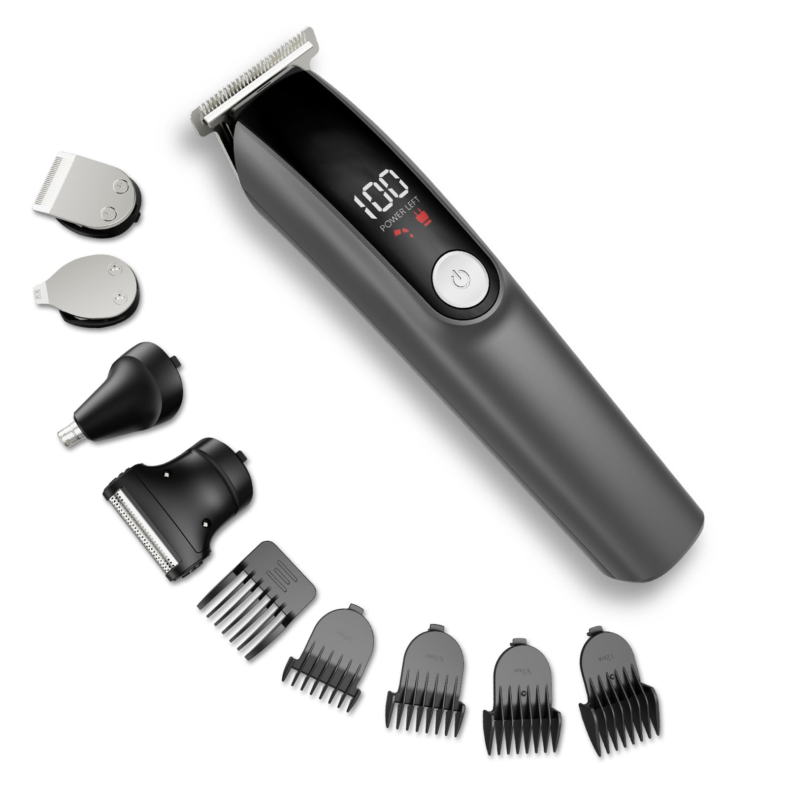 Beard Trimmer 5-in-1 main body close-up highlighting ergonomic grip for precise grooming.