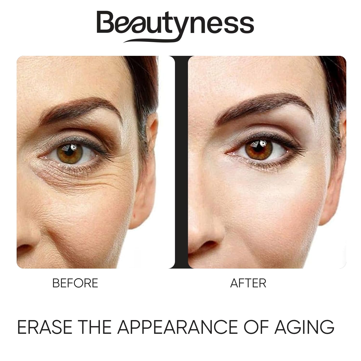 beatool Instant Ageless Eye Cream applied on clean skin before makeup for even tone.