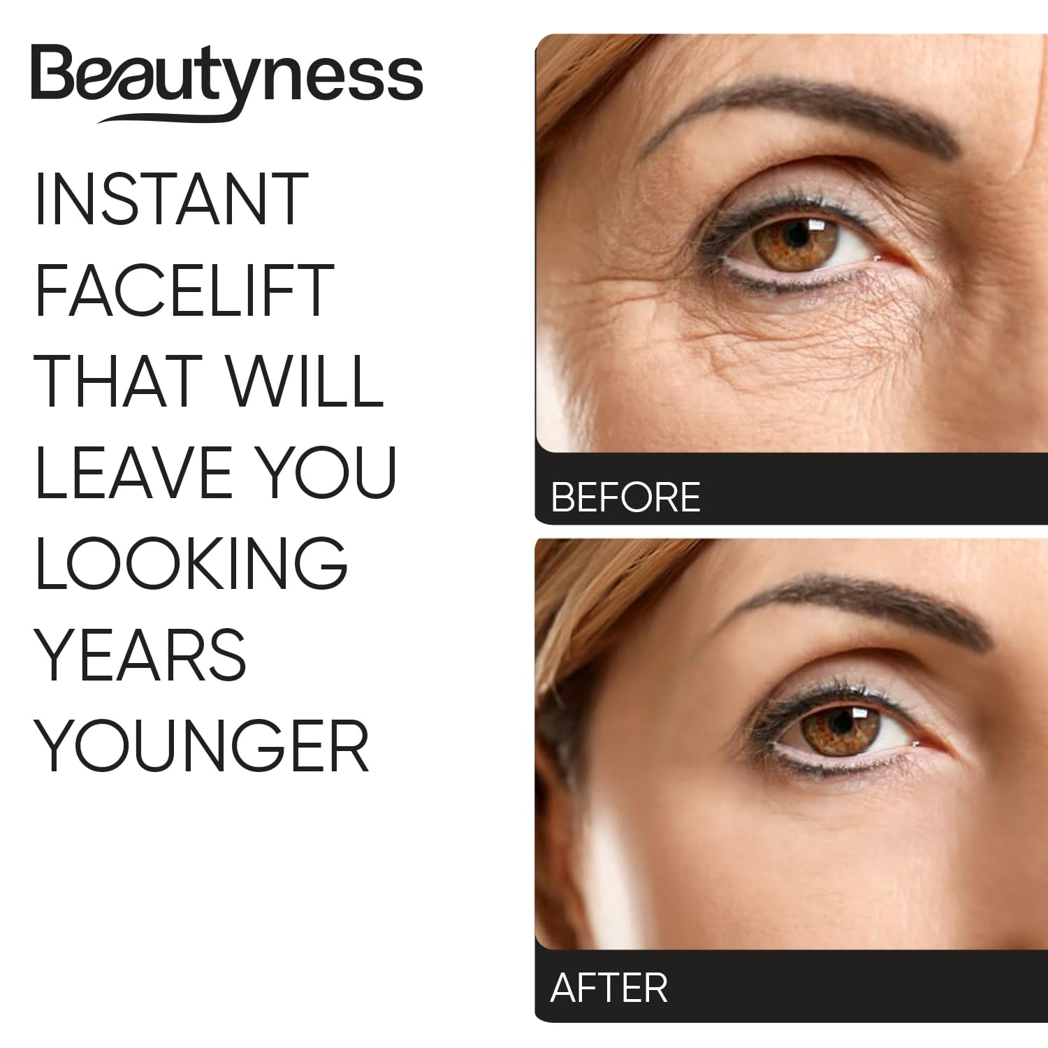 beatool Instant Ageless Eye Cream packaging front highlighting premium anti-aging formula.