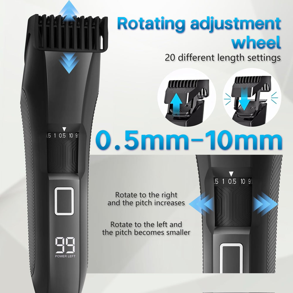 Beatslm beard-trimmer ipx7-waterproof for wet and dry grooming and easy cleaning, shower-safe