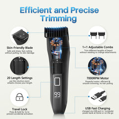 Beatslm beard-trimmer stainless-steel blade delivers clean cuts with minimal pulling for daily use