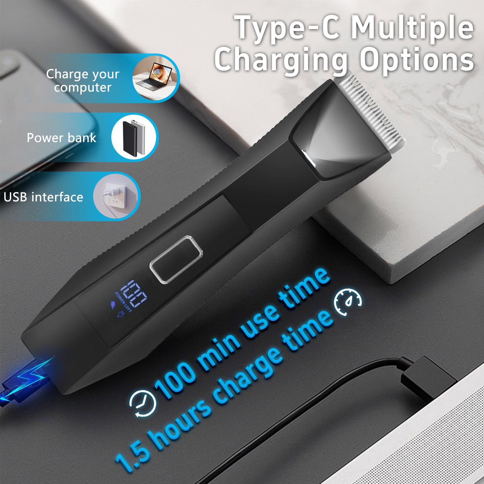 Beatslm compact trimmer with travel lock to prevent accidental startup