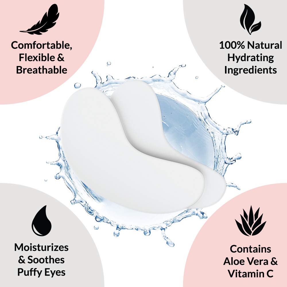 Beau Lashes eye patches remove easily with no sticky residue.