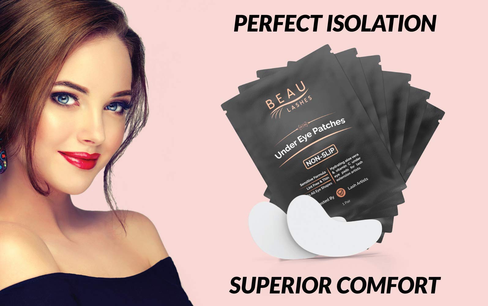 Beau Lashes salon grade patches for professional lash lifts.