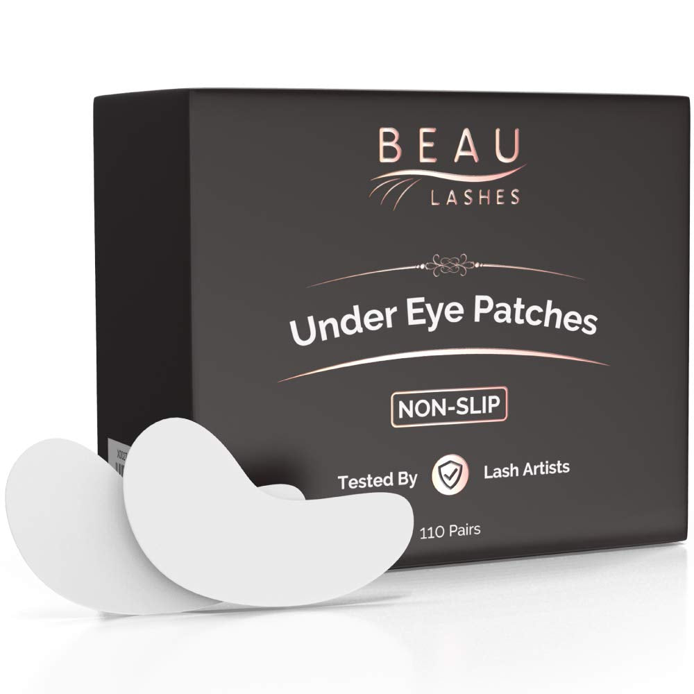 Beau Lashes under-eye pads lint-free for precise lash extensions.