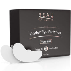Beau Lashes under-eye pads lint-free for precise lash extensions.
