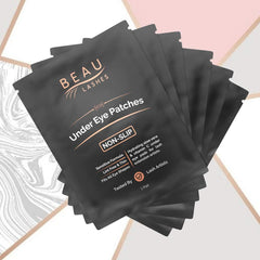 Beau Lashes vitamin C Aloe hydrogel patches hydrate the eye area.