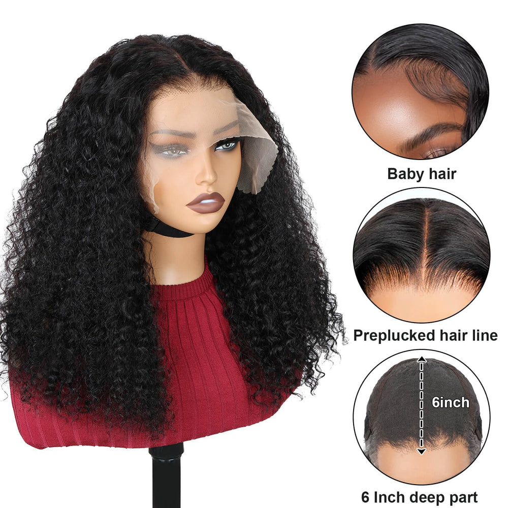BEAUDIVA Jerry-curly wig showcasing natural hairline for daily wear