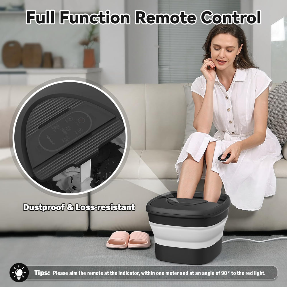 Beaumoi foot spa 24 shiatsu balls provide deep-tissue massage on feet