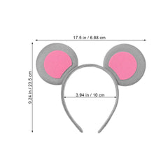 Beaupretty mouse ears headband for kids, soft fit ideal for parties and pretend play.