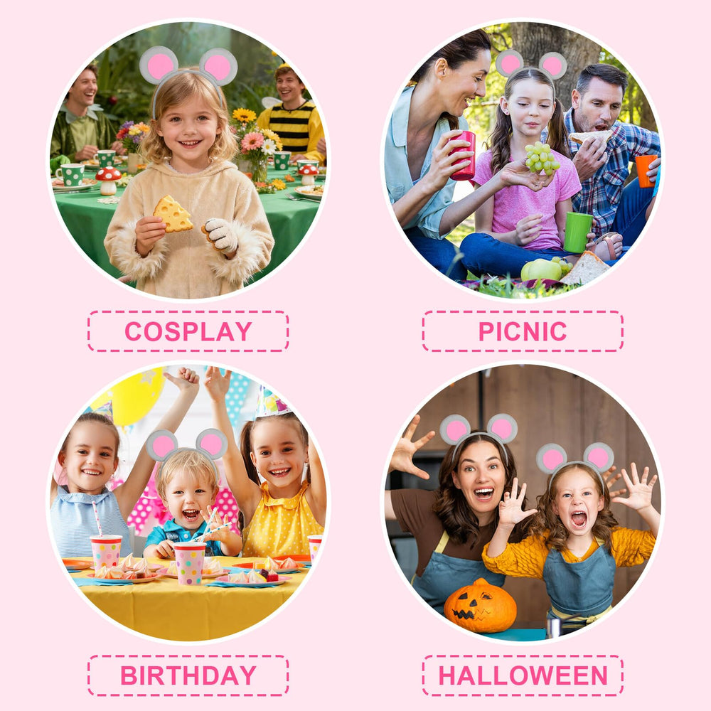 Beaupretty party-ready mouse ears, lightweight cosplay accessory for celebrations.