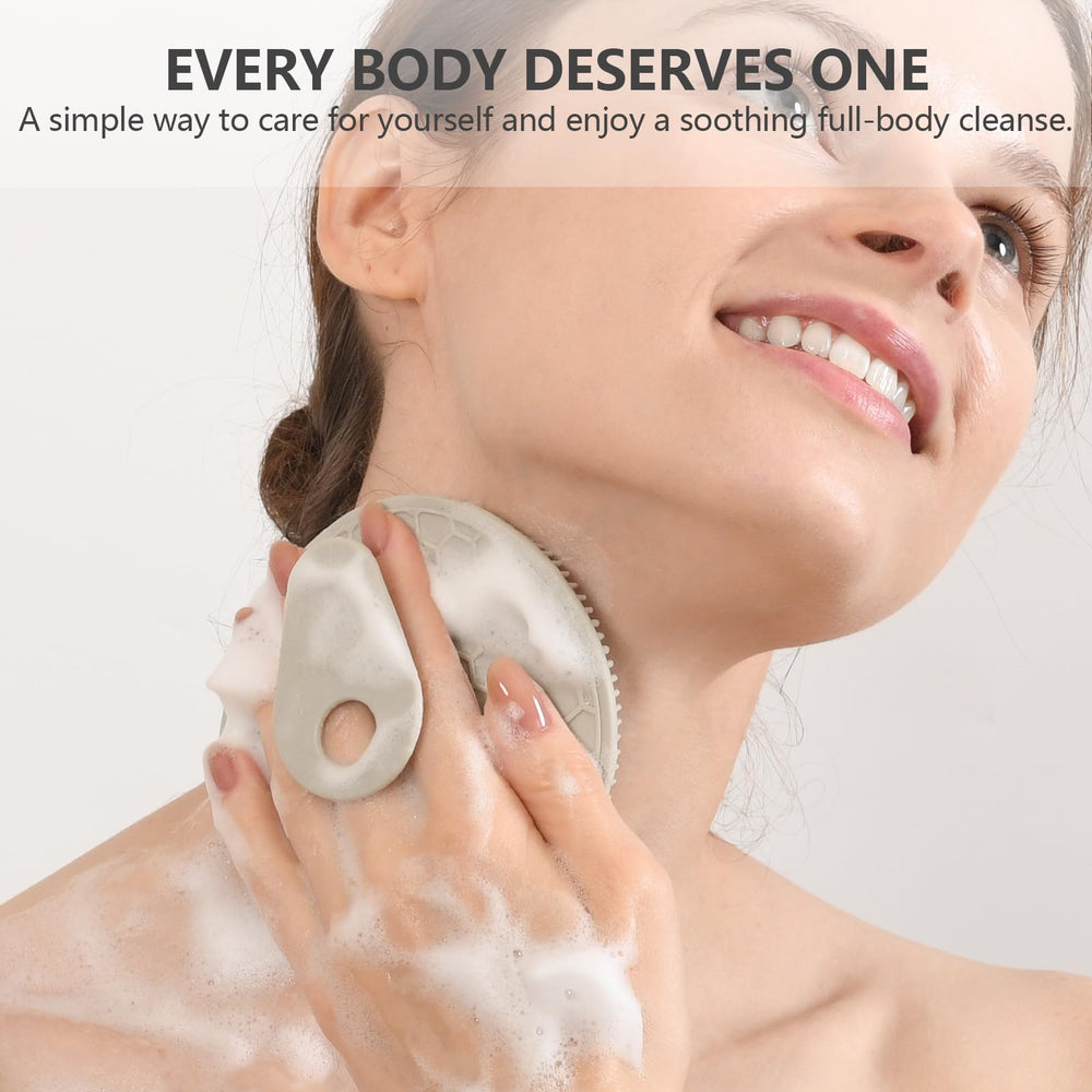 BEAUTAIL face scrubber enables gentle exfoliation during facial cleansing.