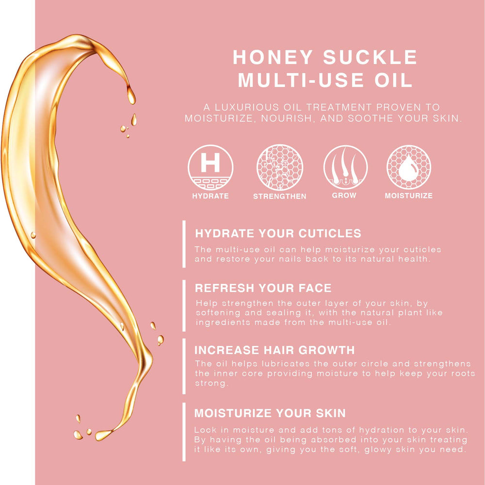 BEAUTE DE PROVENCE Honey Suckle oil for hair nourishes ends with shine