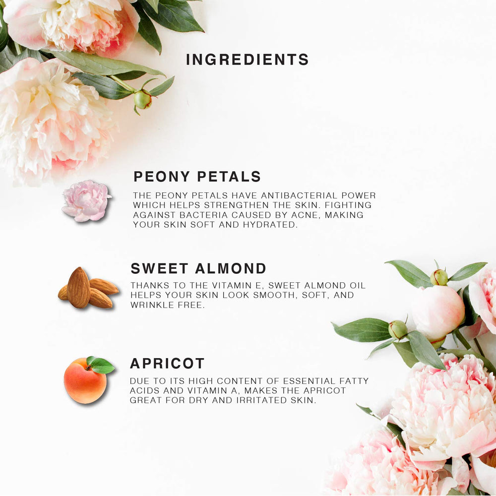 BEAUTE DE PROVENCE Peony oil used for hair care to add shine and manageability.