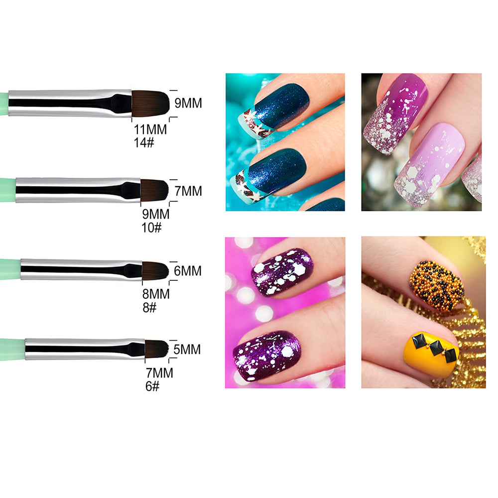 Beaute Galleria brush size 6 enables detailed color application.