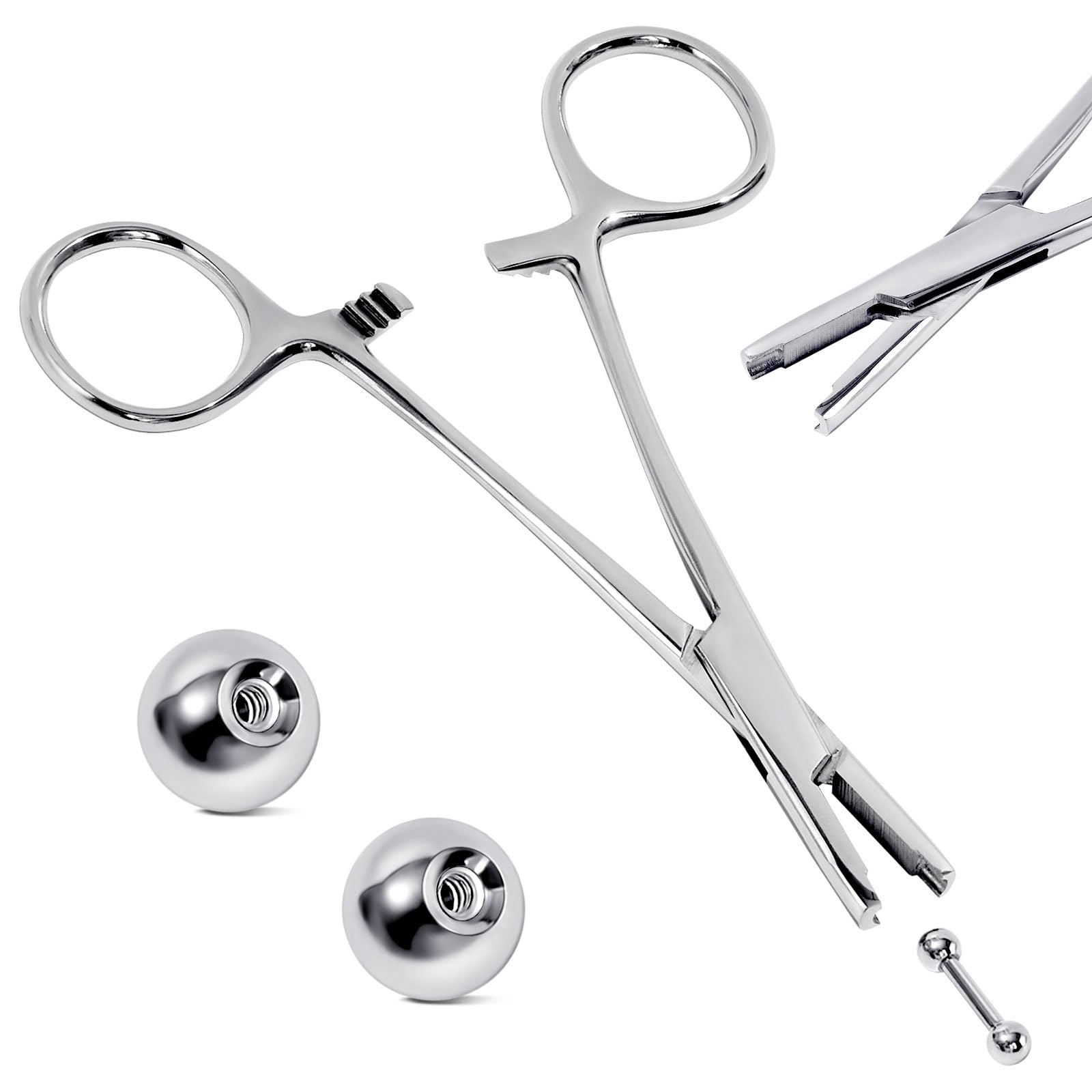 Beautidots Piercing Ball Grabber Tool packaging shows three sizes for versatile piercing needs