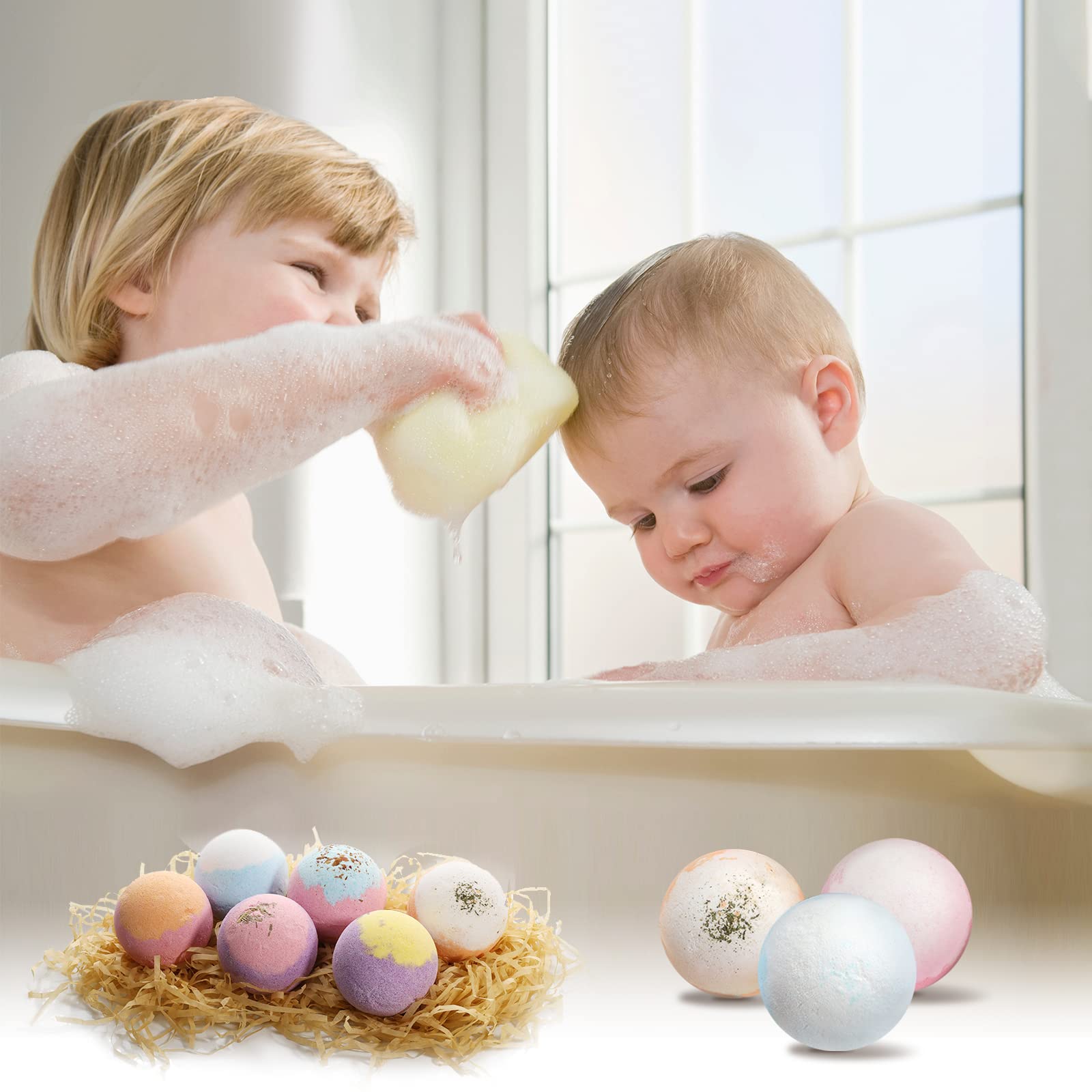 Beautifier Life kids-friendly bath bombs ready for family bath time