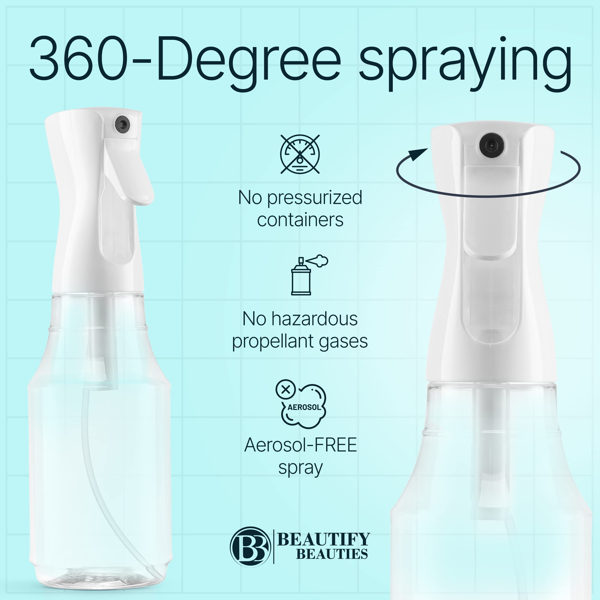 BeautifyBeauties barber-solution spray bottle for salon use and consistent mist